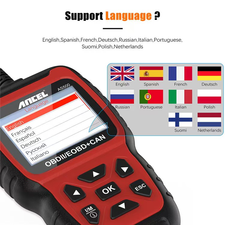 すべてのOBDII機能、多言語対応、自動車エンジンアナライザ - Car Diagnostic Tool のレビューと価格