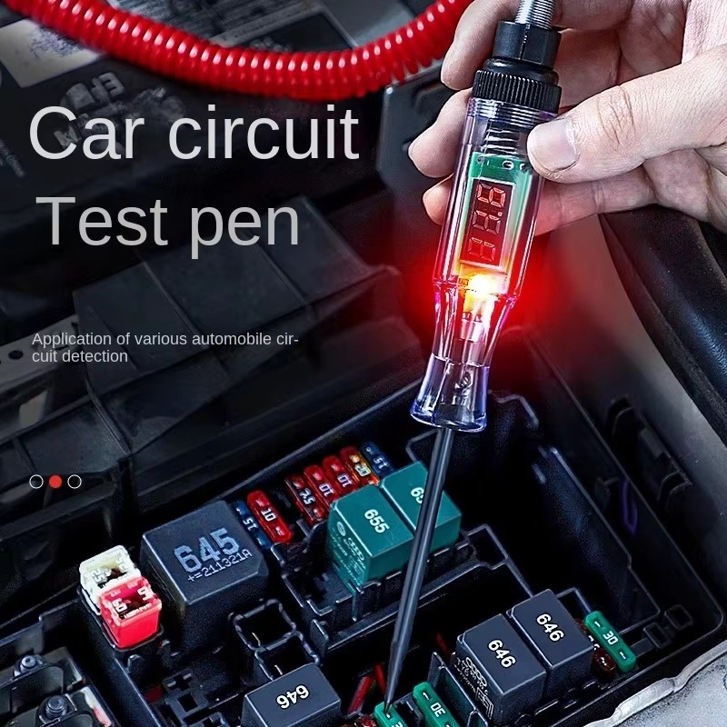 Car Diagnostic Tool - 5V-120V 車用テスターペン 電圧回路テスト DCデジタルディスプレイ 電気ペン プローブペン