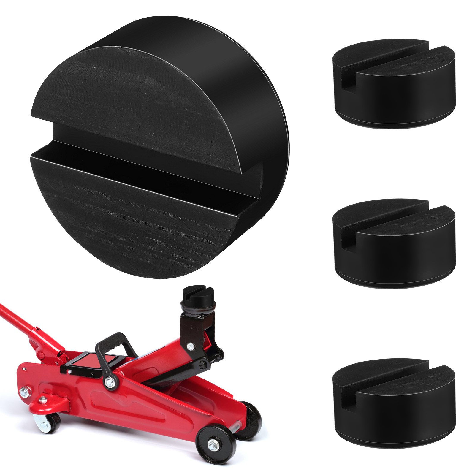 4個入り ゴム製ブロック ジャッキスタンドパッド 滑り止め加 - Car Jack のレビューと価格