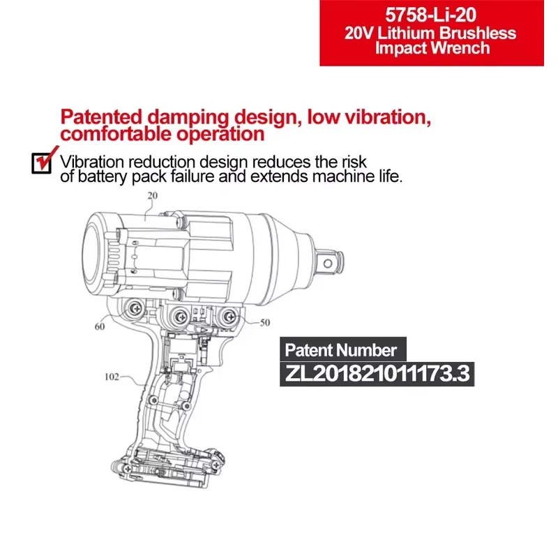 デボン 20V 大トルク 3段階トルク設定 インパクトレンチ - Torque Wrench のレビューと価格