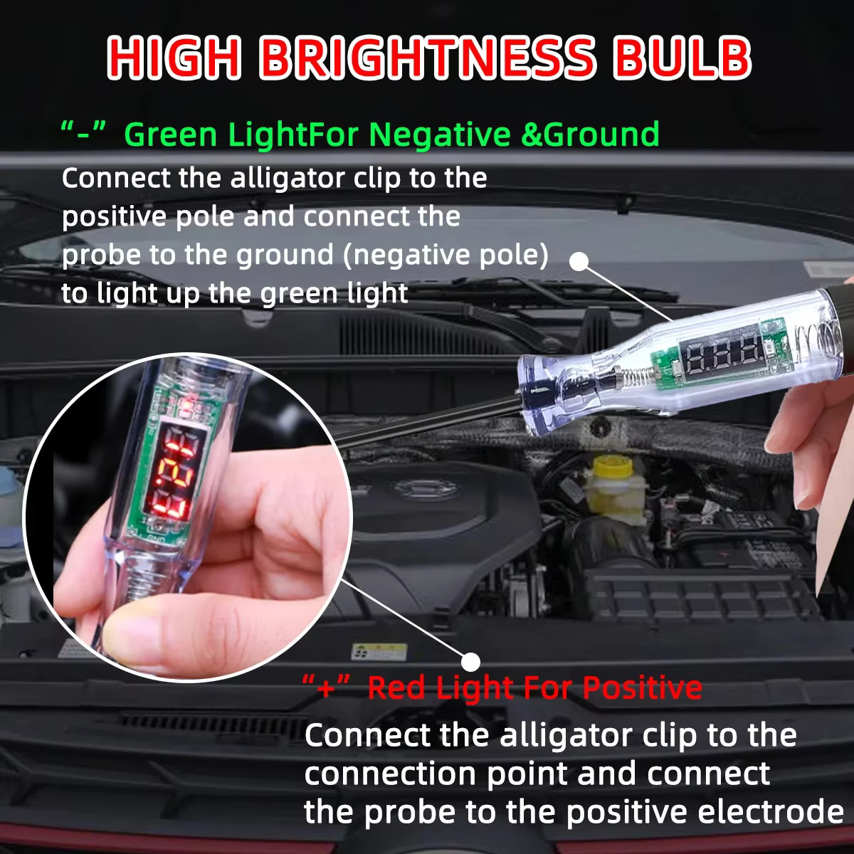5V-120V 車用テスターペン 電圧回路テスト DCデジタ - Car Diagnostic Tool のレビューと価格
